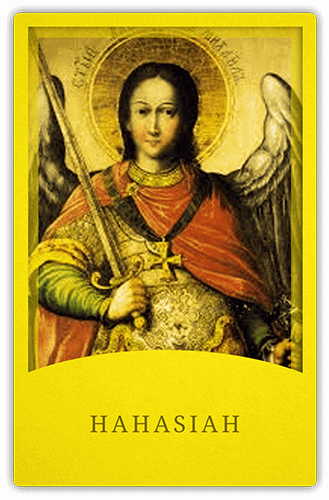Angelic Tarot Card: Hahasiah