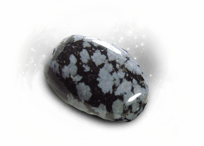 Angelic Stone : Snowflake Obsidian